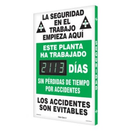 Accuform DIGIDAY 3 ELECTRONIC SAFETY SHSCK113 SHSCK113